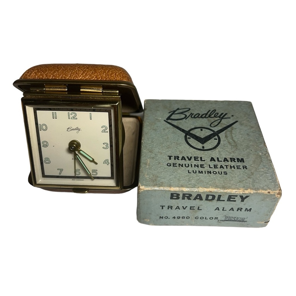 Vintage Bradley Travel Alarm Clock